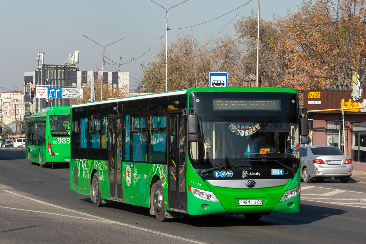 Алматы, Yutong ZK6118HGA № 494