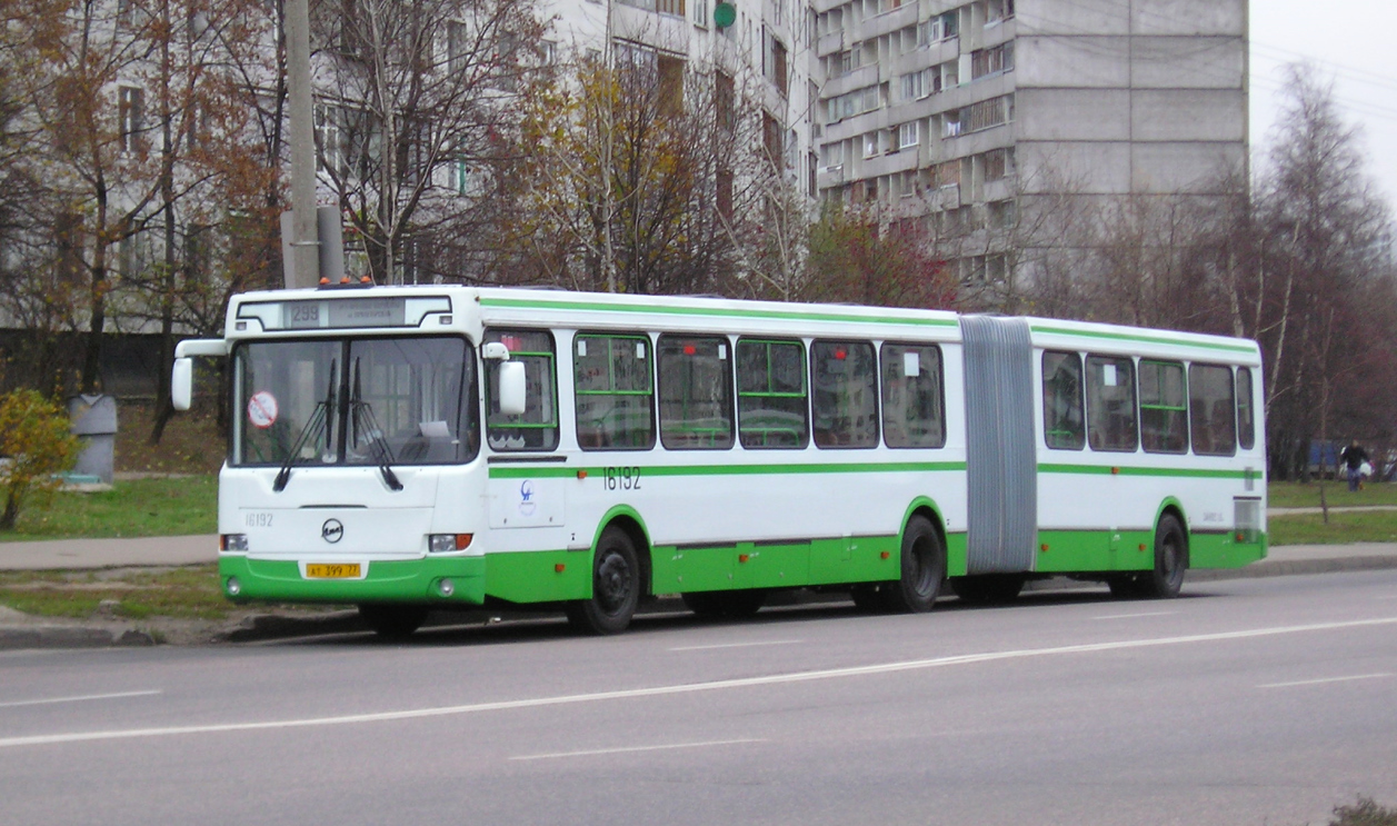 Москва, ЛиАЗ-6212.01 № 16192