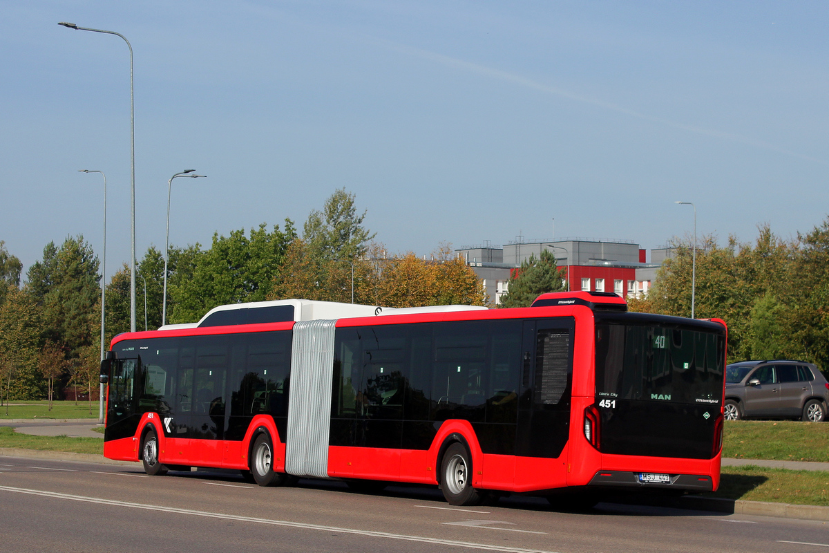 Литва, MAN 18C Lion's City 18 G NG320 EfficientHybrid № 451