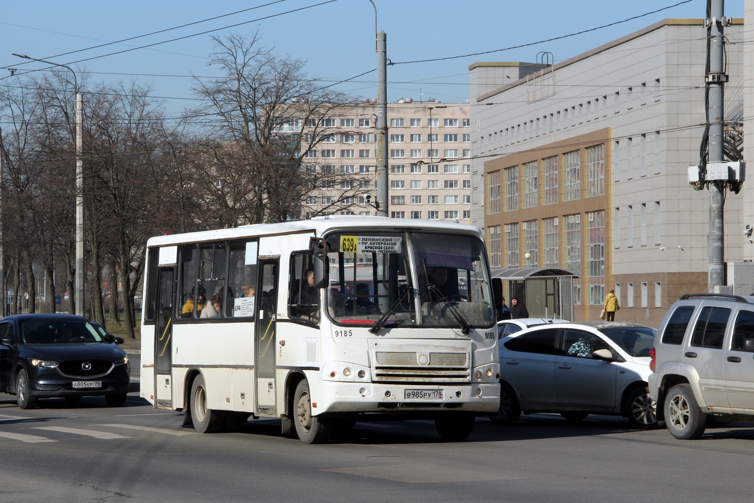 Санкт-Петербург, ПАЗ-320402-05 № 9185