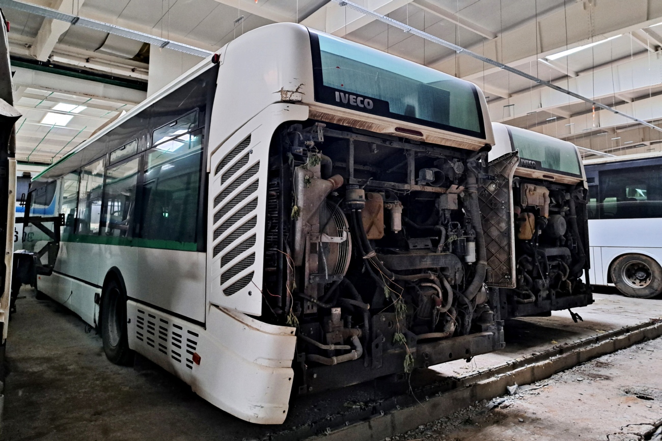 Astana, Irisbus Citelis 12M Nr A044; Astana, Irisbus Citelis 12M Nr A214; Astana — Bus depot