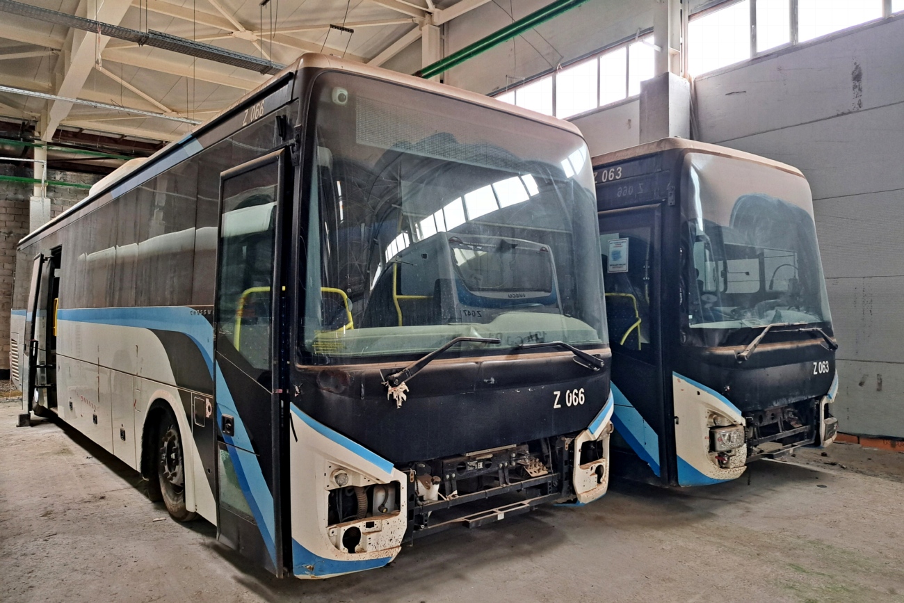 Астана, IVECO Crossway LINE 13M (СарыаркаАвтоПром) № Z066; Астана — Автопарки