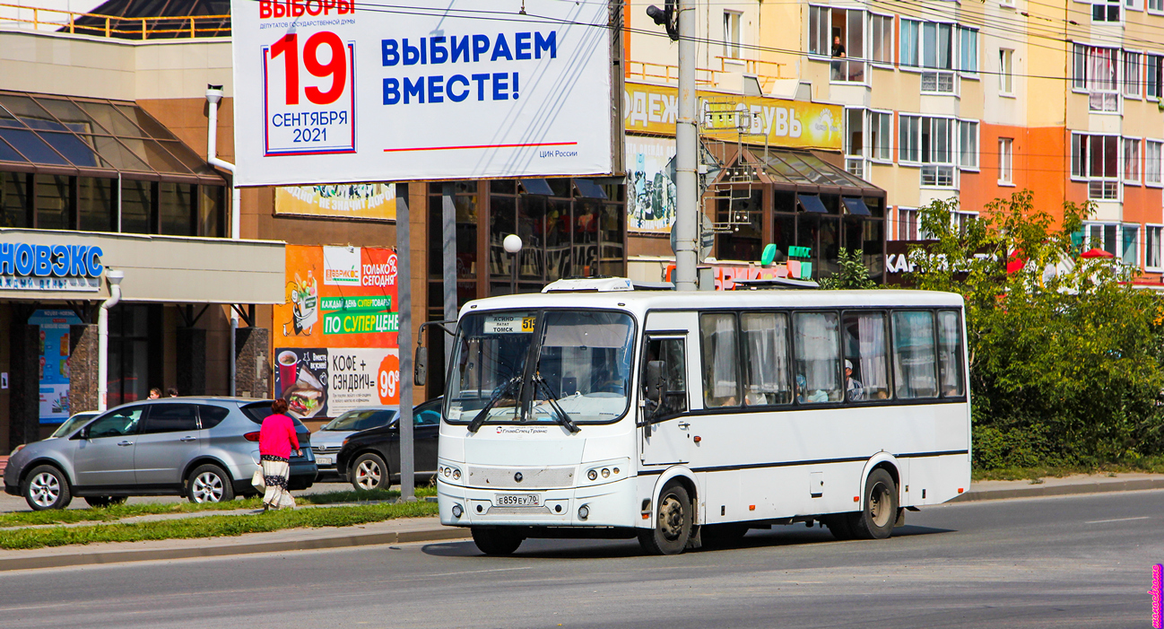 Томская область, ПАЗ-320412-05 "Вектор" № Е 859 ЕУ 70