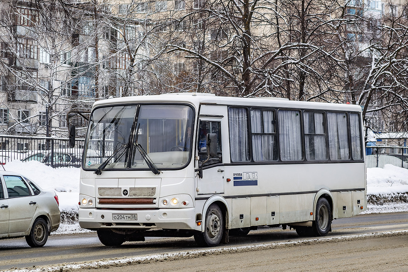 Пензенская область, ПАЗ-320412-10 № О 204 ТМ 58