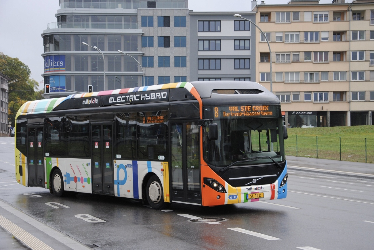 Люксембург, Volvo 7900 Electric Hybrid № 662