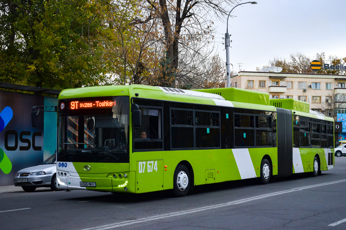 Узбекистан, King Long XMQ6180G № 07674