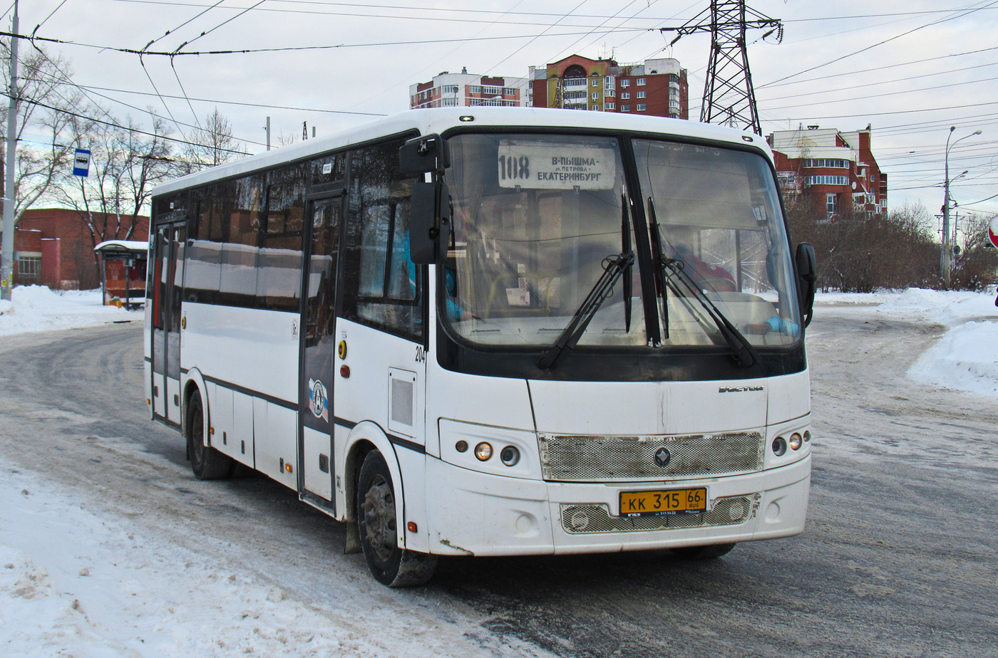 Свердловская область, ПАЗ-320414-05 "Вектор" (1-2) № 204