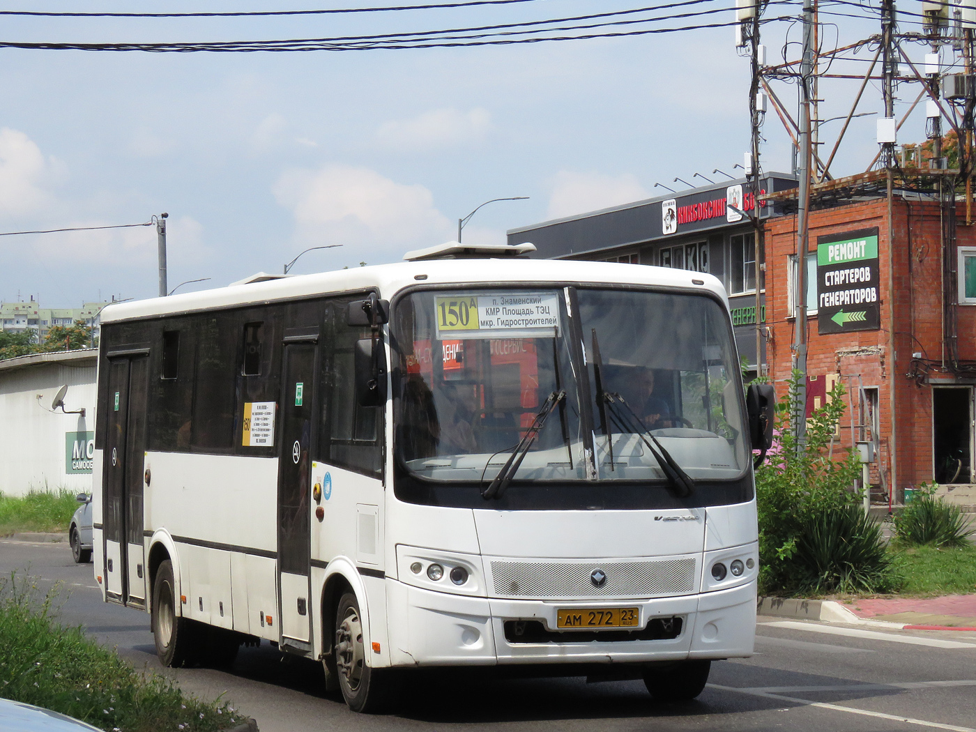 Краснодарский край, ПАЗ-320414-05 "Вектор" (1-2) № АМ 272 23