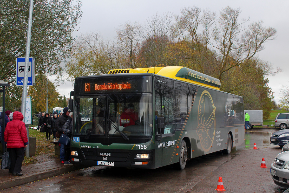 Литва, MAN A21 Lion's City NL243 CNG № 1168