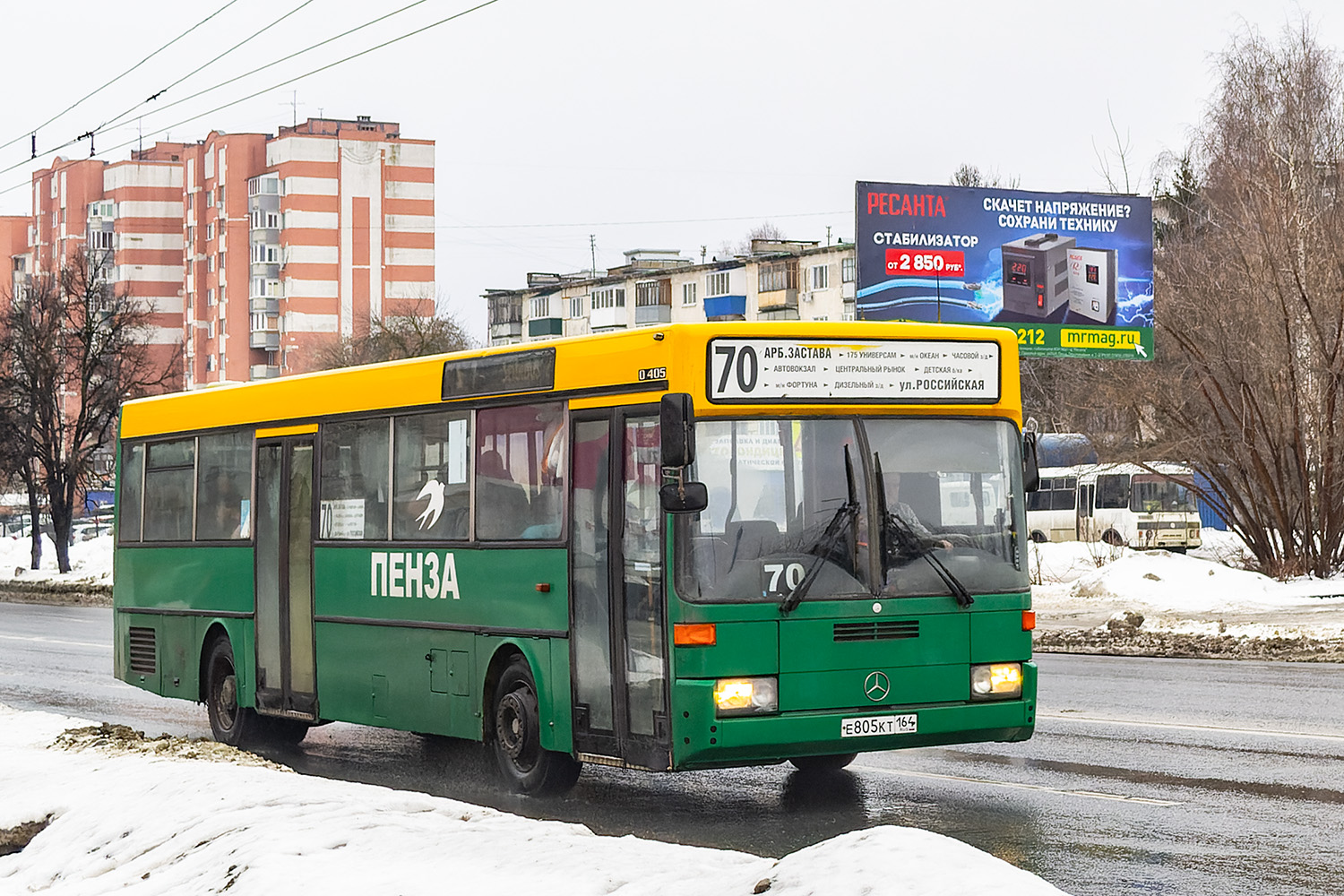 Пензенская область, Mercedes-Benz O405 № Е 805 КТ 164