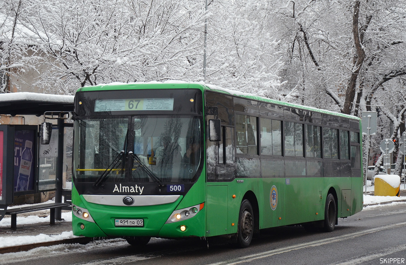 Алматы, Yutong ZK6118HGA № 500