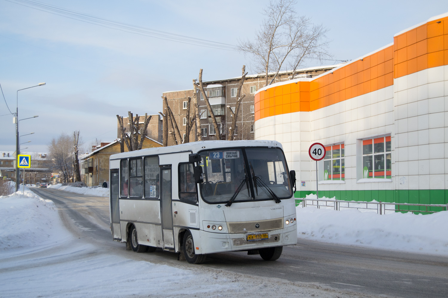 Свердловская область, ПАЗ-320302-02 "Вектор" № КА 170 66