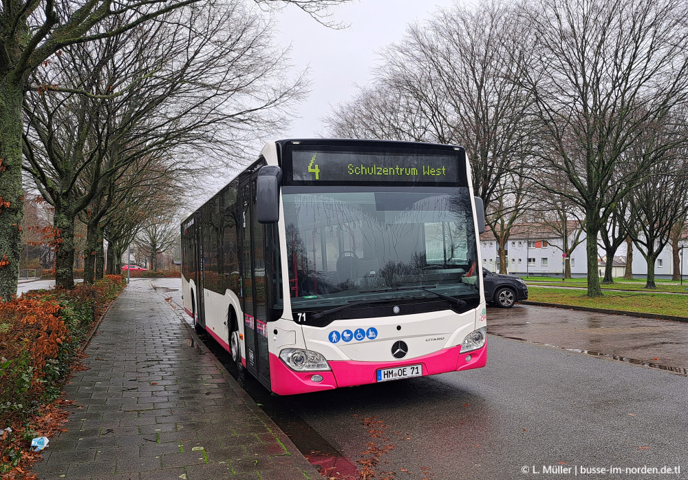 Нижняя Саксония, Mercedes-Benz Citaro C2 hybrid № 71