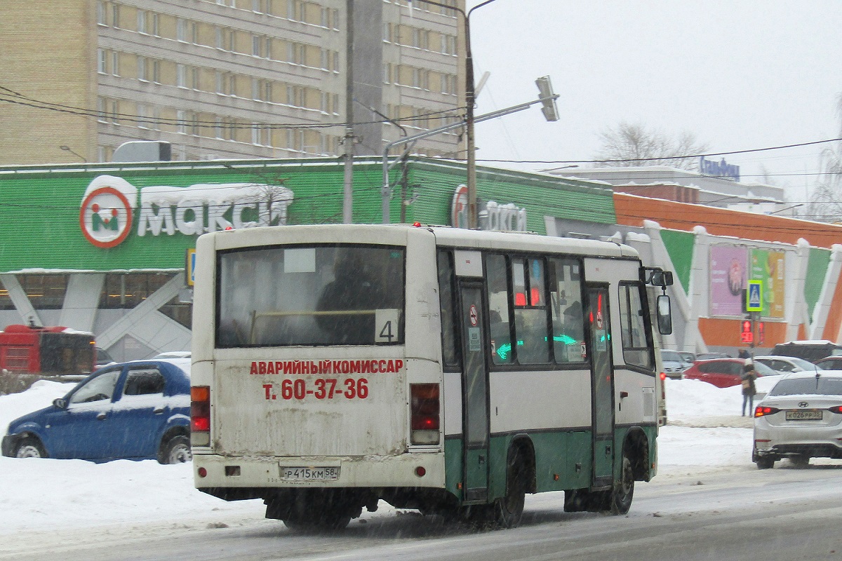 Vologda region, PAZ-320402-03 № Р 415 КМ 58