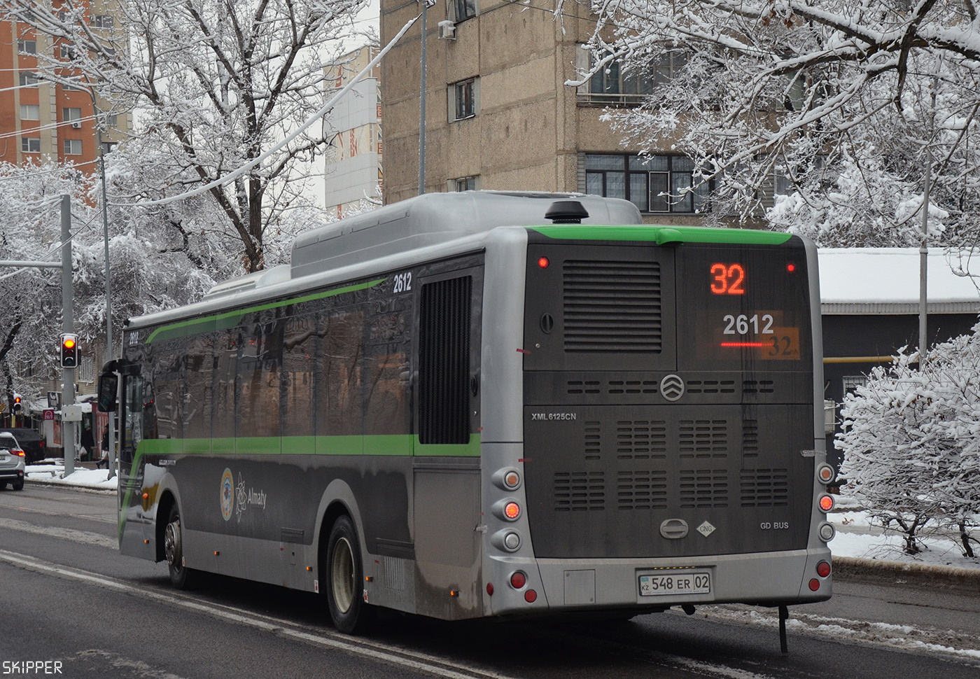 Алматы, Golden Dragon XML6125CN (Hyundai Trans Auto) № 2612