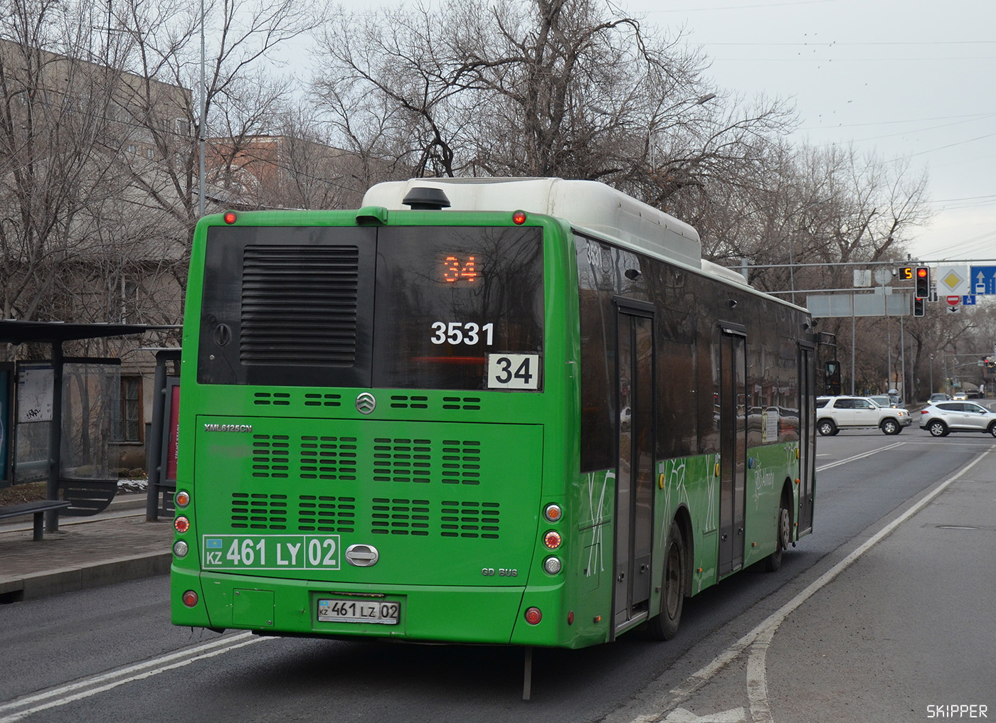 Алматы, Golden Dragon XML6125CN (Hyundai Trans Auto) № 3531