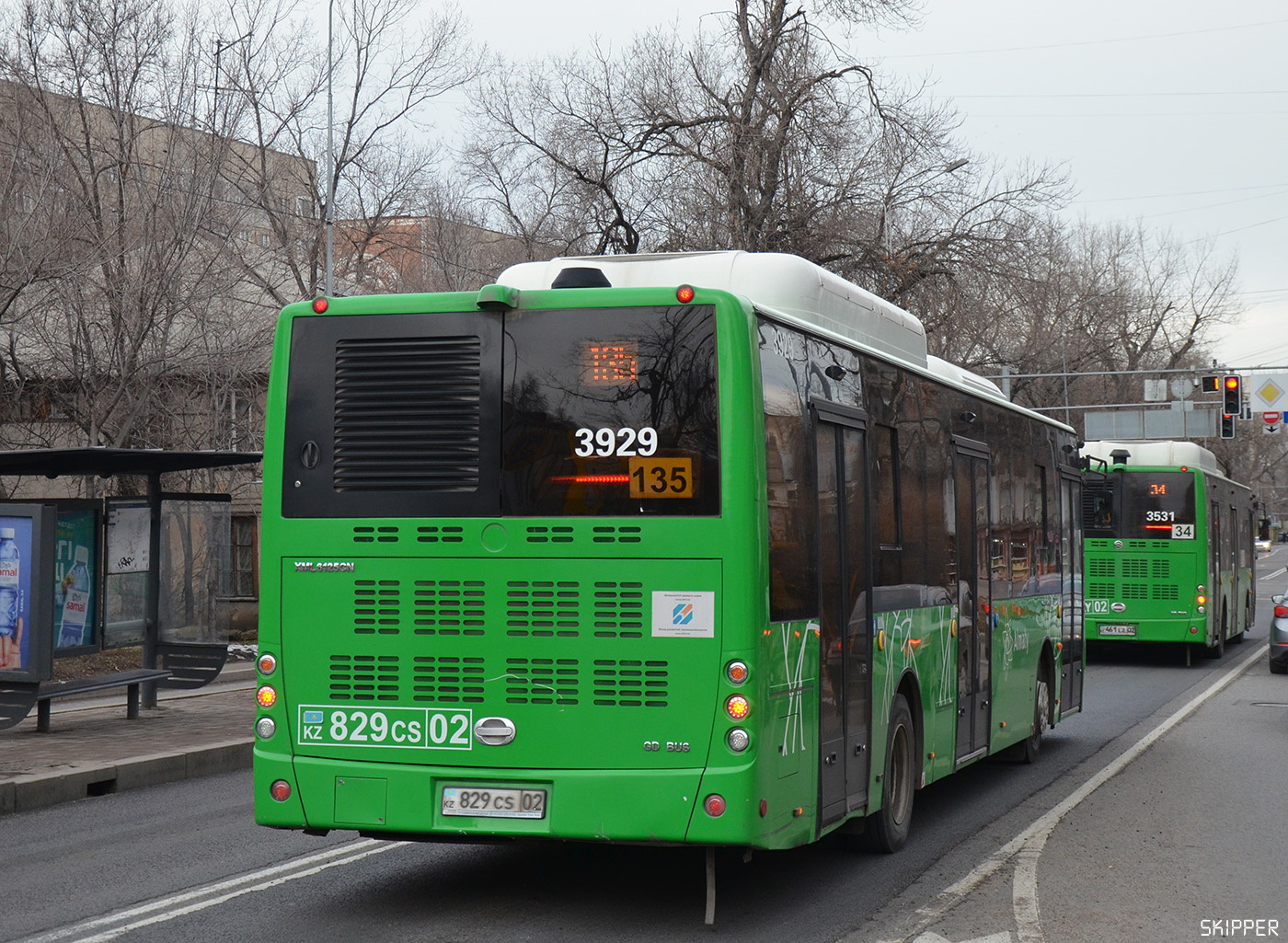 Алматы, Golden Dragon XML6125CN (Hyundai Trans Auto) № 3929
