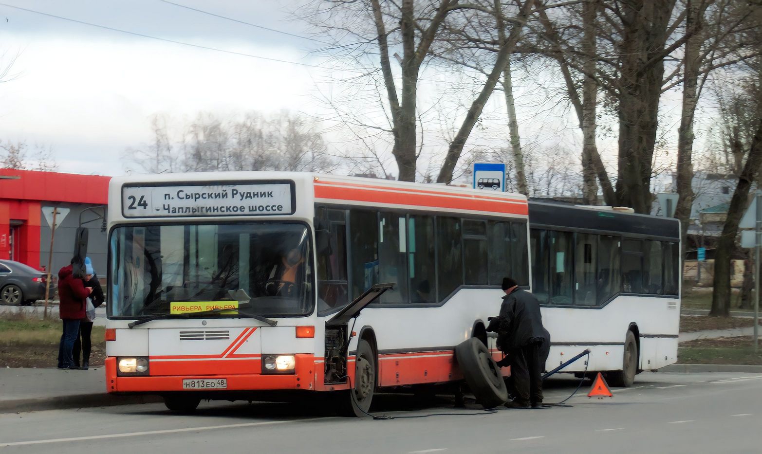 Липецкая область, Mercedes-Benz O405N2 № Н 813 ЕО 48