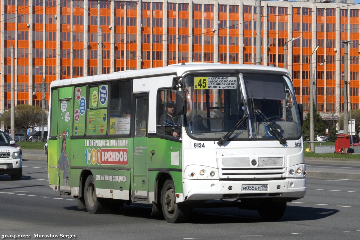 Санкт-Петербург, ПАЗ-320402-05 № 9134