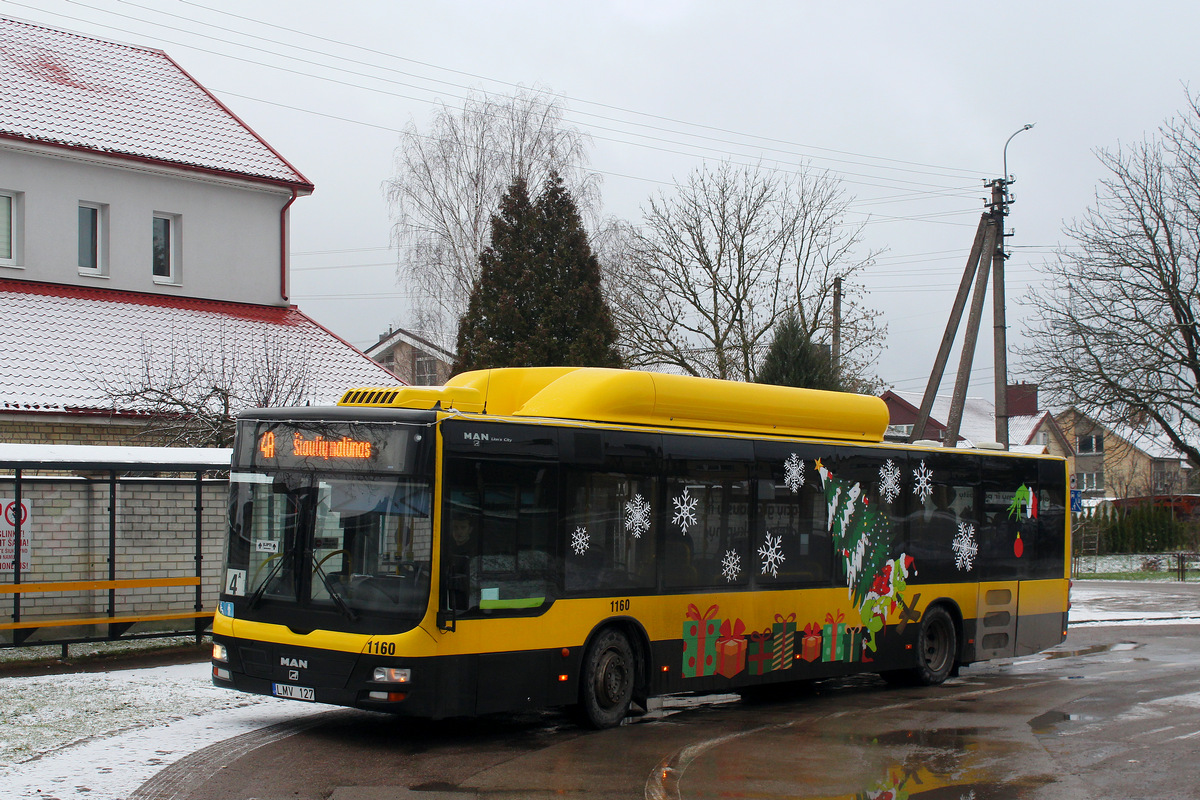Литва, MAN A21 Lion's City NL243 CNG № 1160