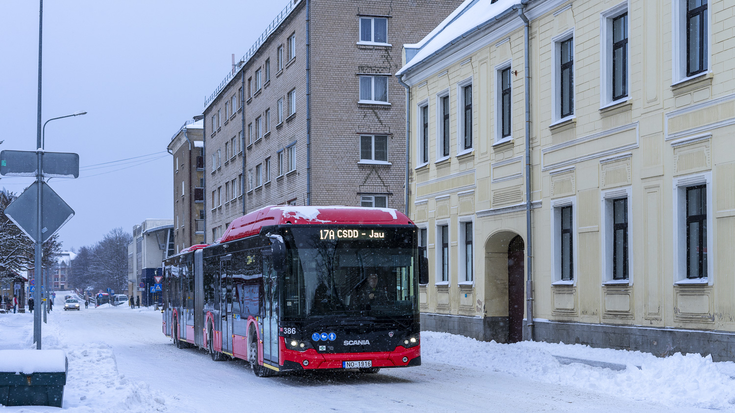 Латвия, Scania Citywide LFA II 17.9 № 386