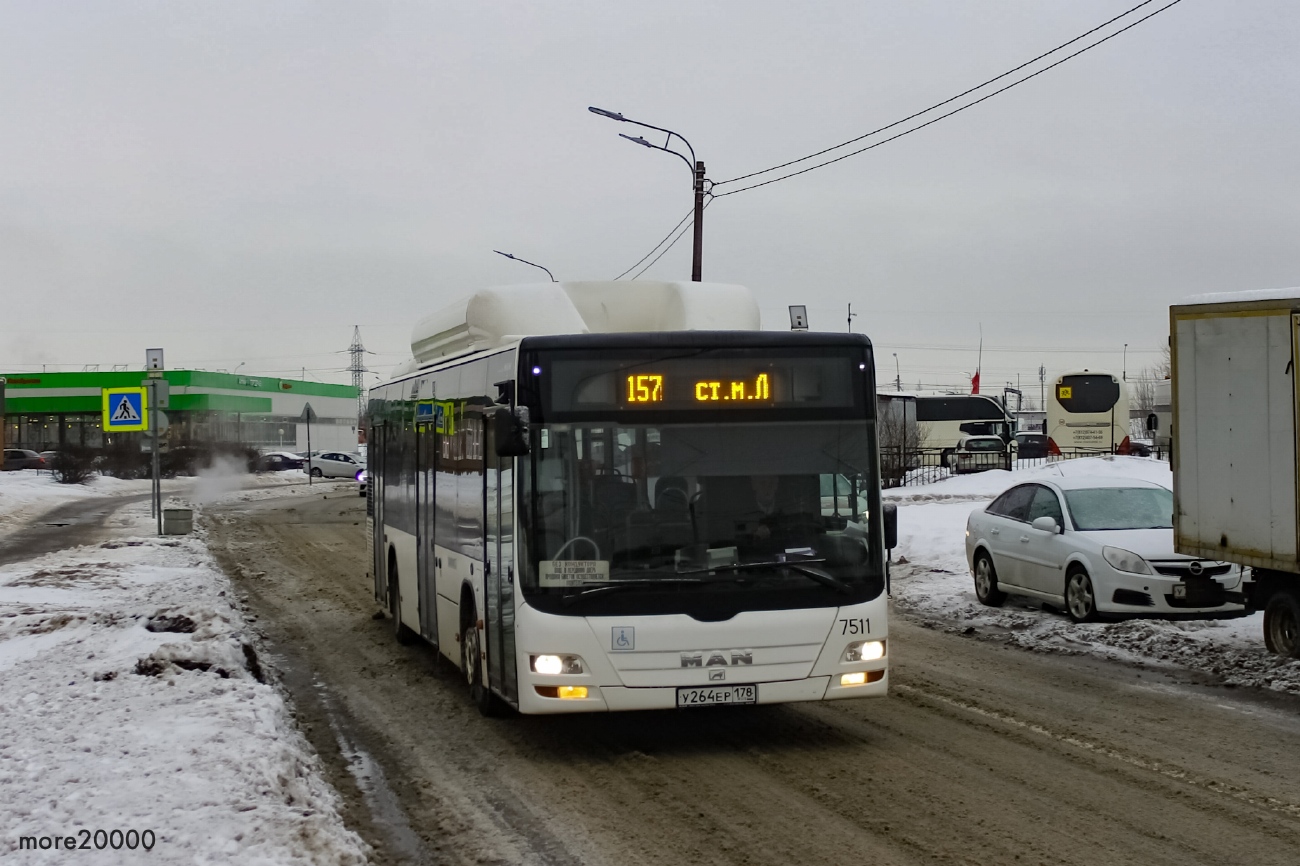 Санкт-Петербург, MAN A21 Lion's City NL313 CNG № 7511