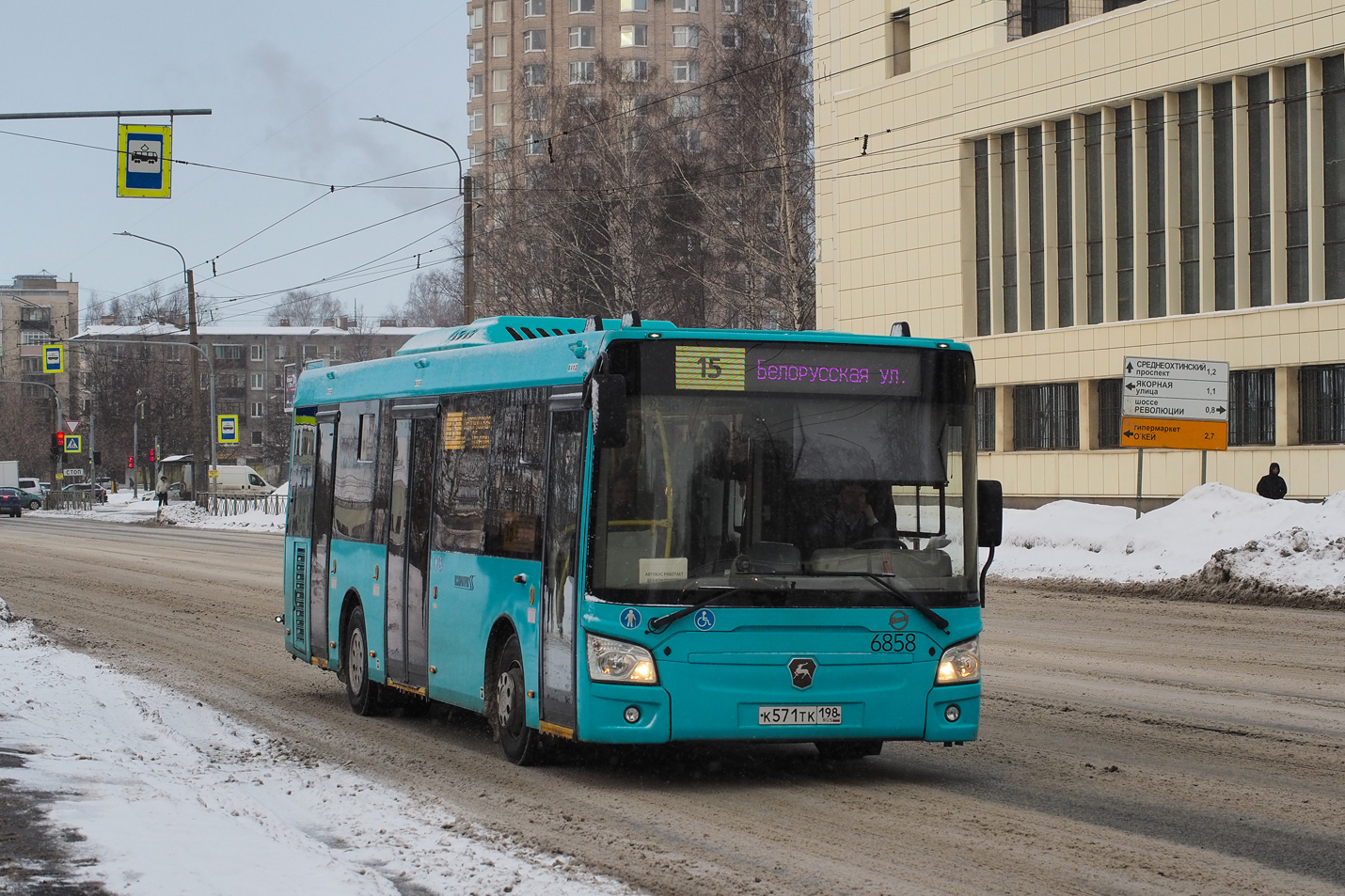 Санкт-Петербург, ЛиАЗ-4292.60 (1-2-1) № 6858