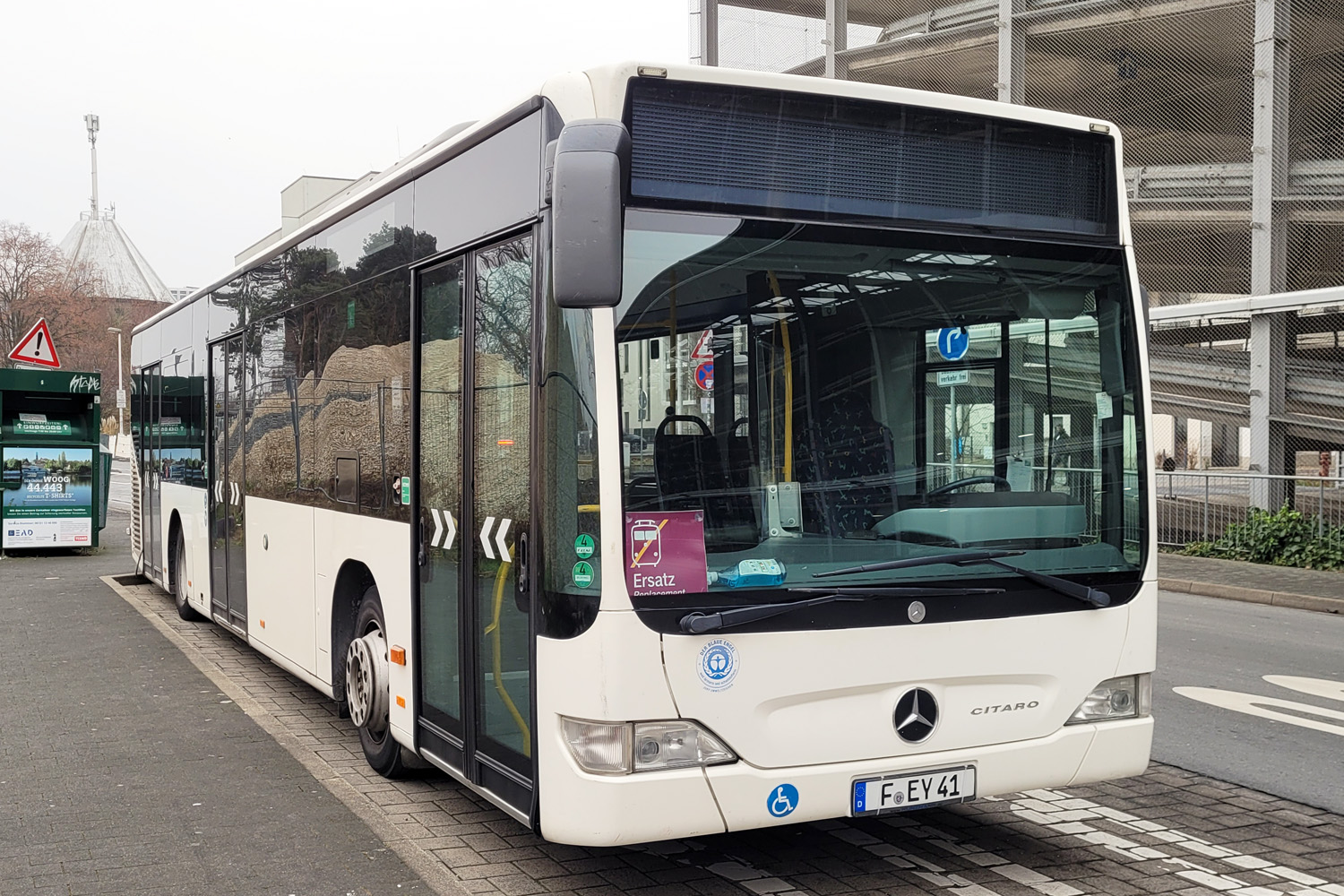 Hesse, Mercedes-Benz O530 Citaro facelift Nr F-EY 41; Hesse — SEV · Riedbahn · Frankfurt am Main <> Mannheim · 01.01.2024 — 22.01.2024