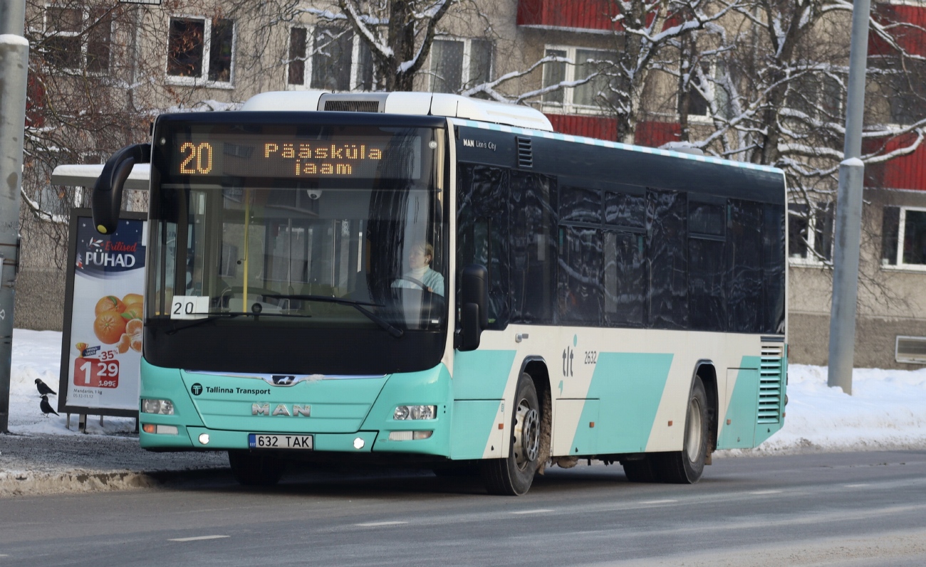 Эстония, MAN A78 Lion's City LE EL293 № 2632