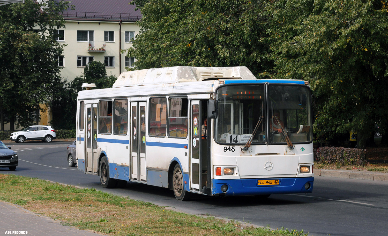 Novgorod region, LiAZ-5256.57 Nr. 945