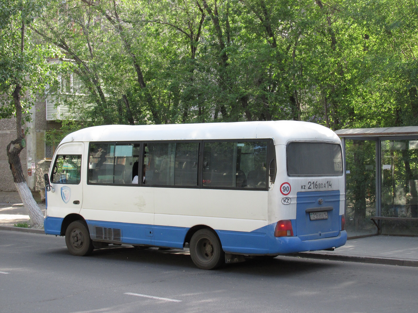 Павлодарская область, Hyundai County Super № 216 BDA 14