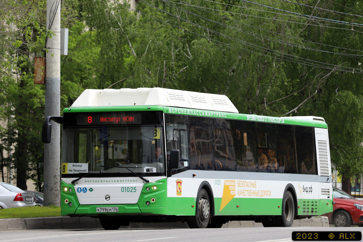 Воронежская область, ЛиАЗ-5292.67 (CNG) № 01025