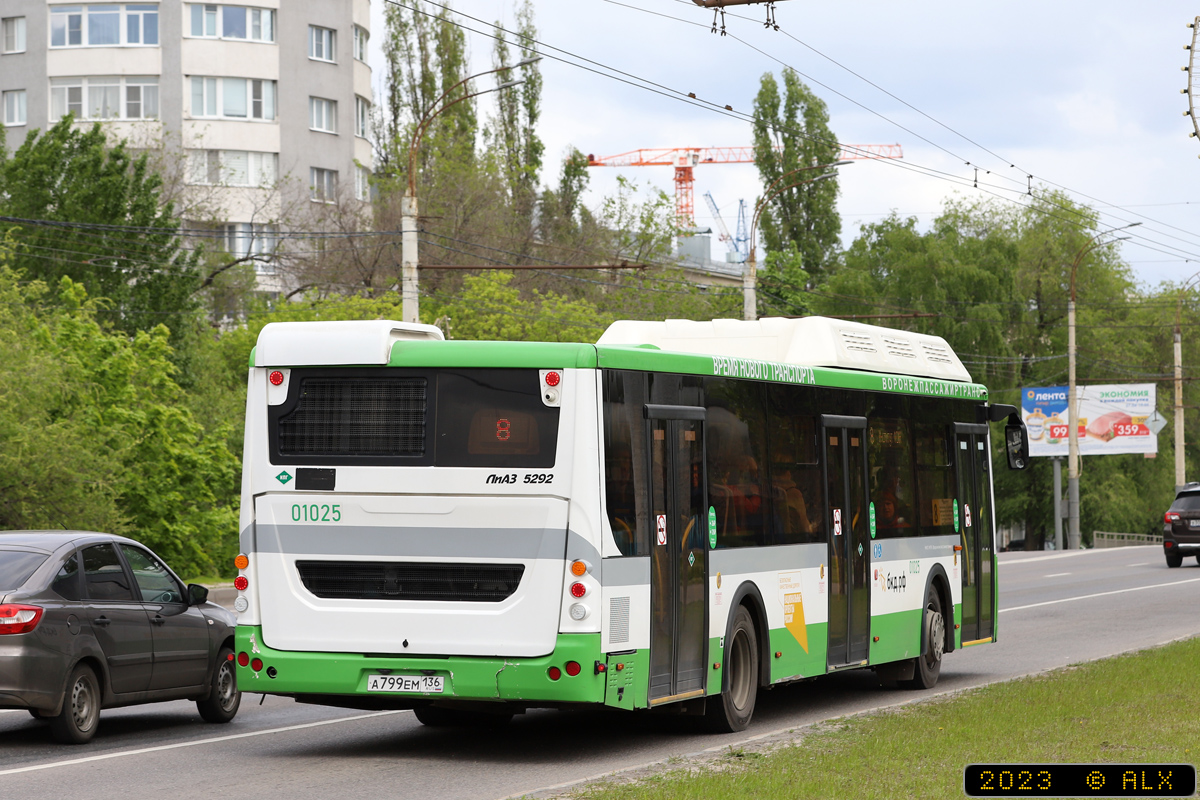 Воронежская область, ЛиАЗ-5292.67 (CNG) № 01025