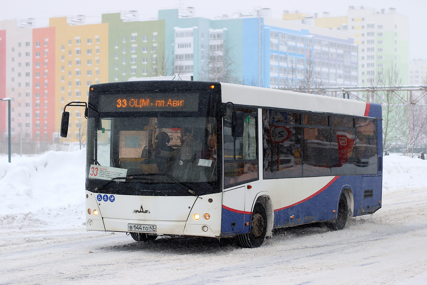 Кировская область, МАЗ-206.063 № В 144 ТО 43