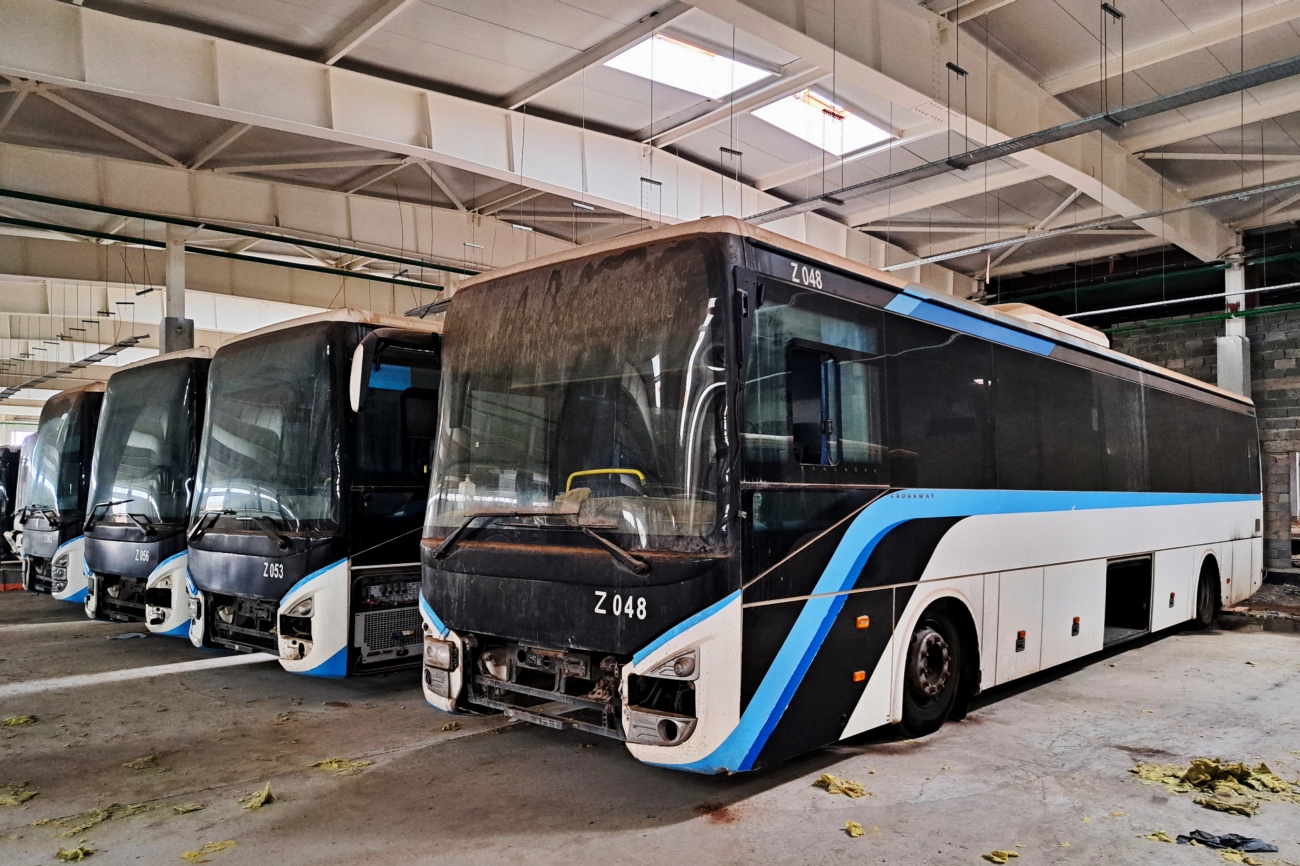 Астана, IVECO Crossway LINE 13M (СарыаркаАвтоПром) № Z048; Астана — Автопарки