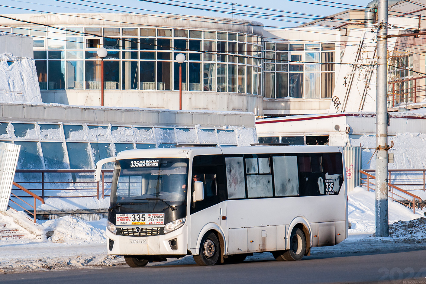 Omsk region, PAZ-320405-04 "Vector Next" № У 307 ЕА 55