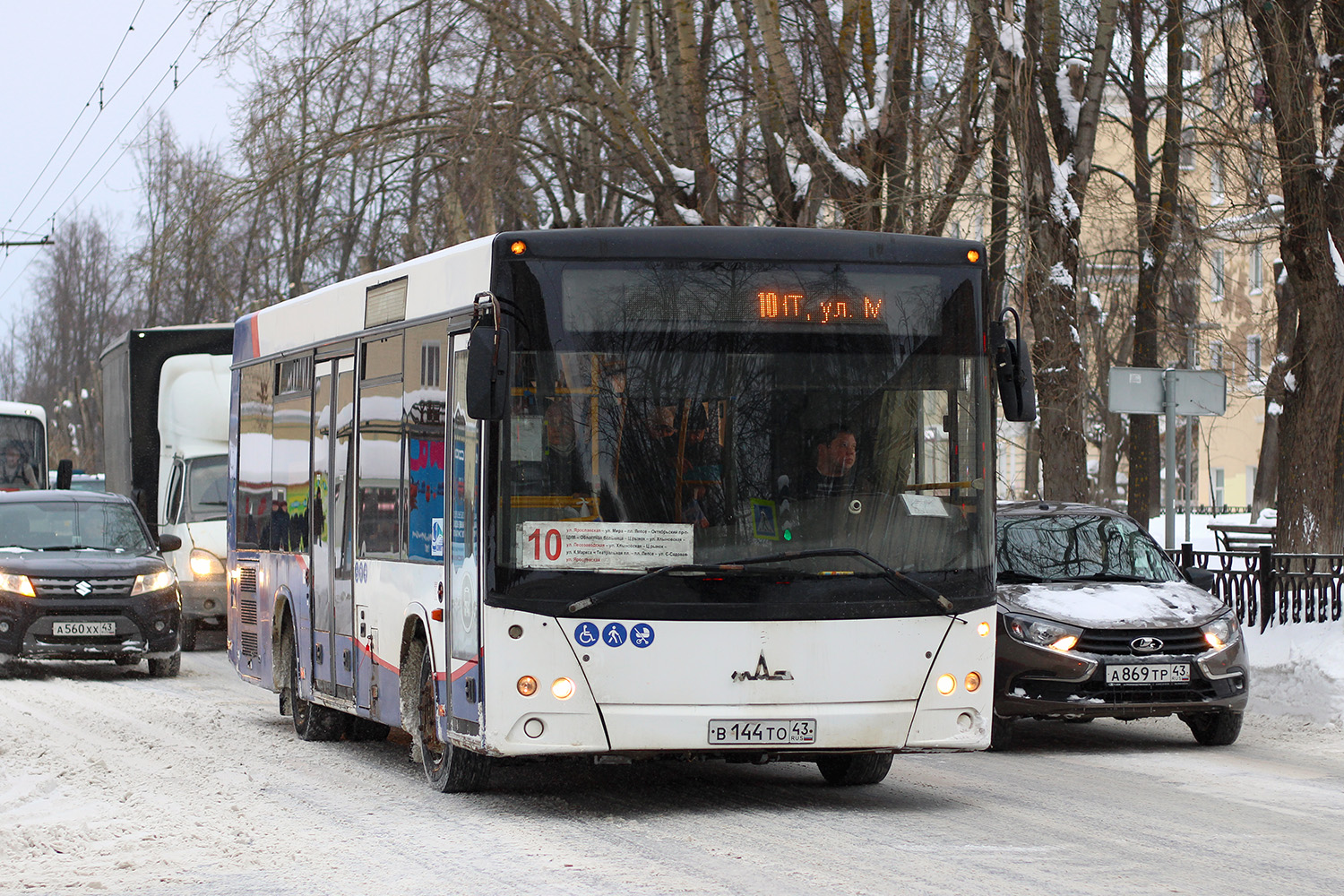 Кировская область, МАЗ-206.063 № В 144 ТО 43