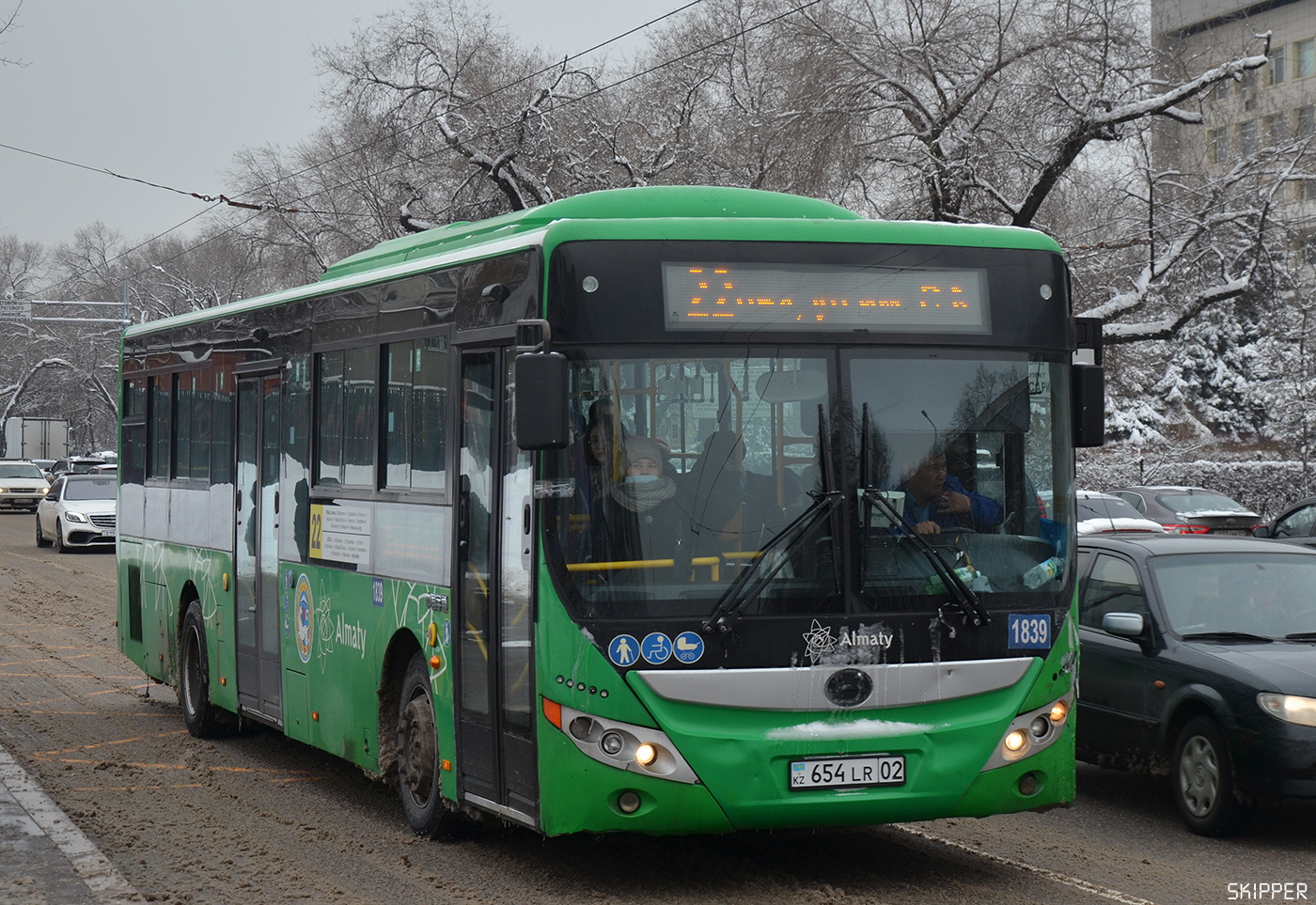 Алматы, Yutong ZK6118HGA № 1839