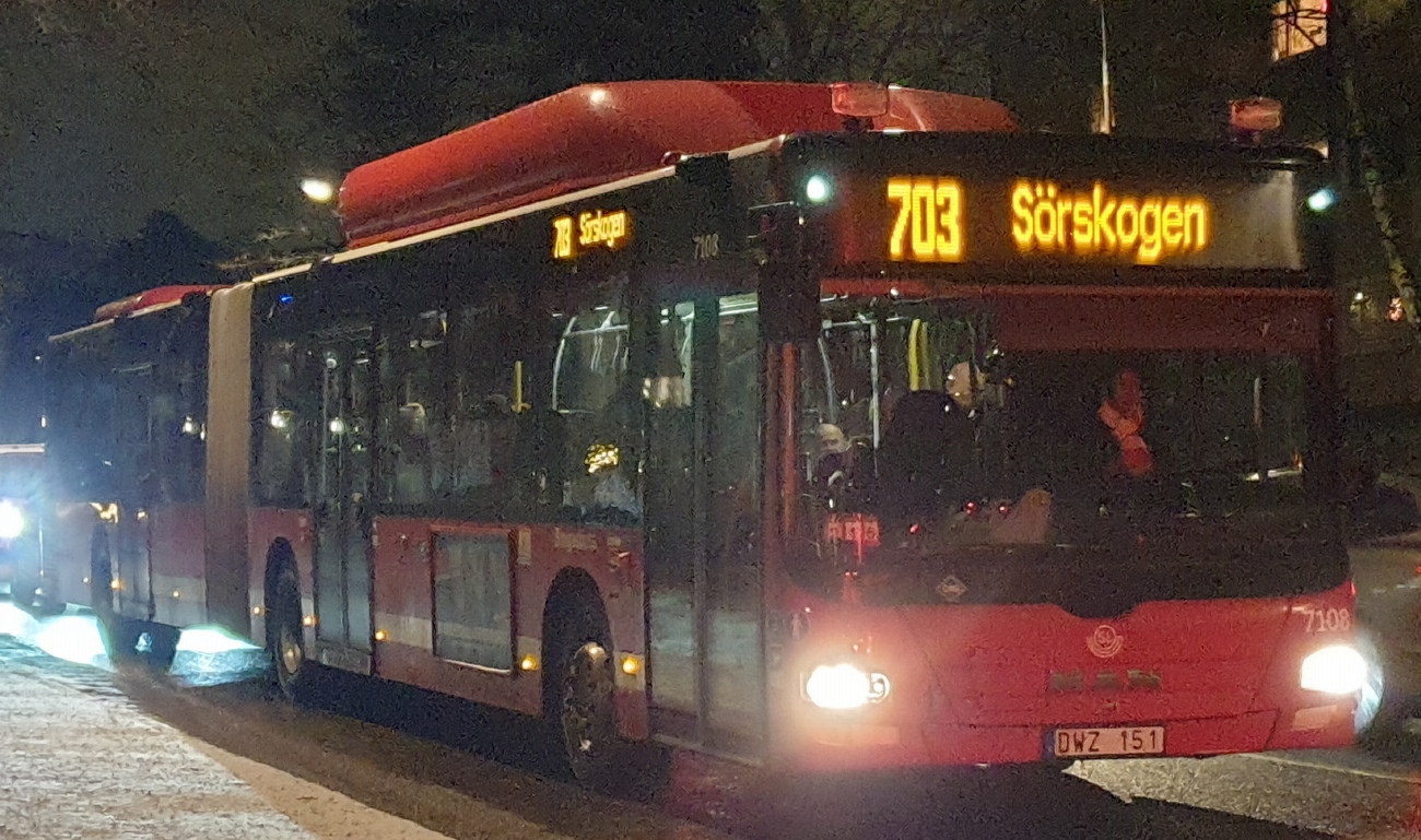 Швеция, MAN A49 Lion's City GL LE NG313-18,75 CNG № 7108