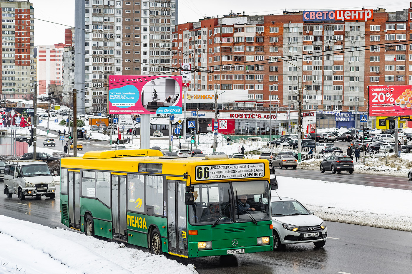 Пензенская область, Mercedes-Benz O405N2 № С 317 МК 58