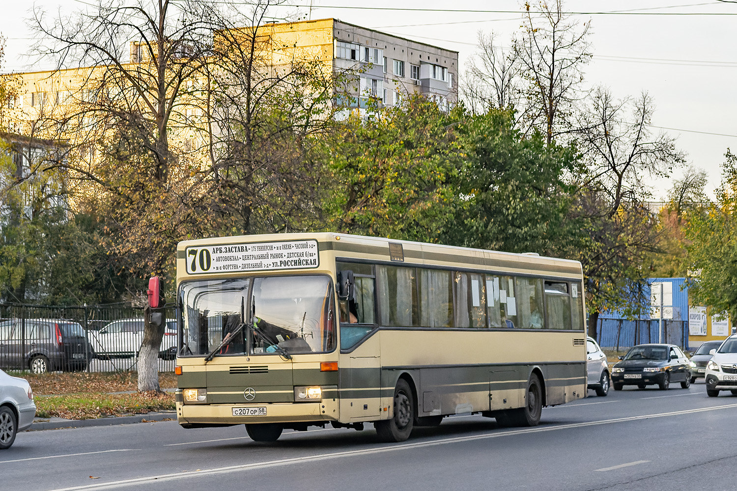 Пензенская область, Mercedes-Benz O405 № С 207 ОР 58
