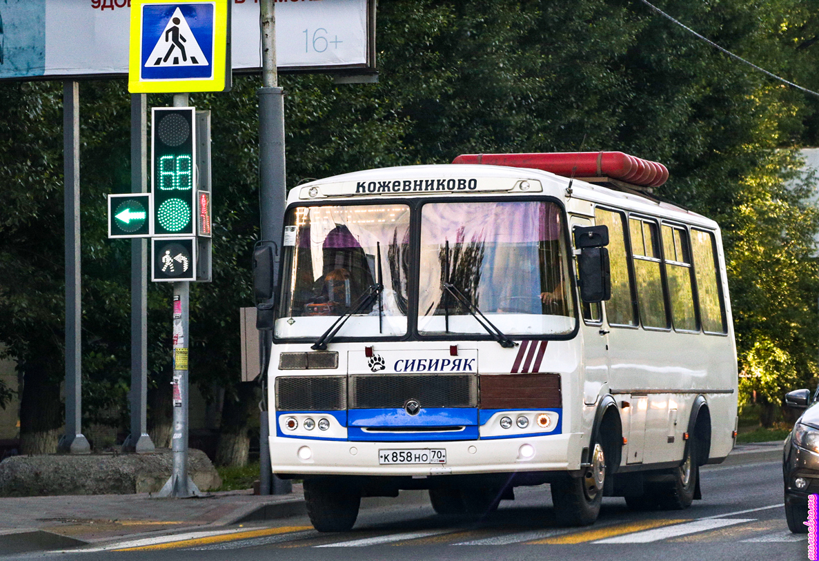 Томская область, ПАЗ-32053 № К 858 НО 70