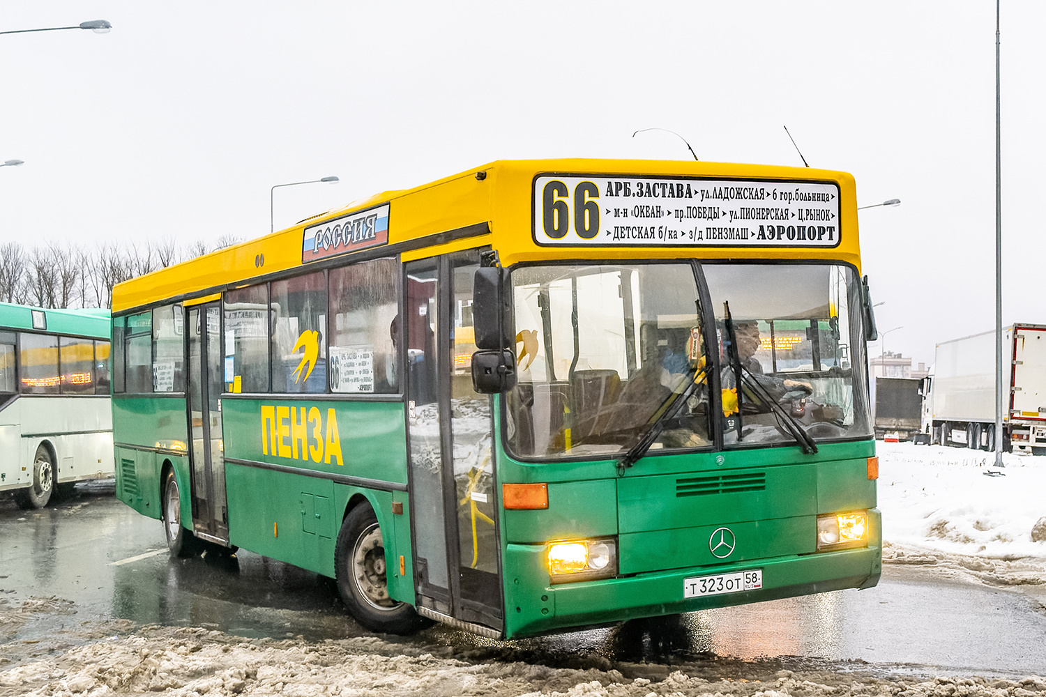 Пензенская область, Mercedes-Benz O405 № Т 323 ОТ 58