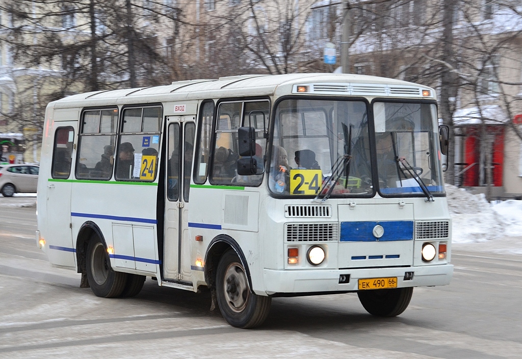 Свердловская область, ПАЗ-32053 № ЕК 490 66