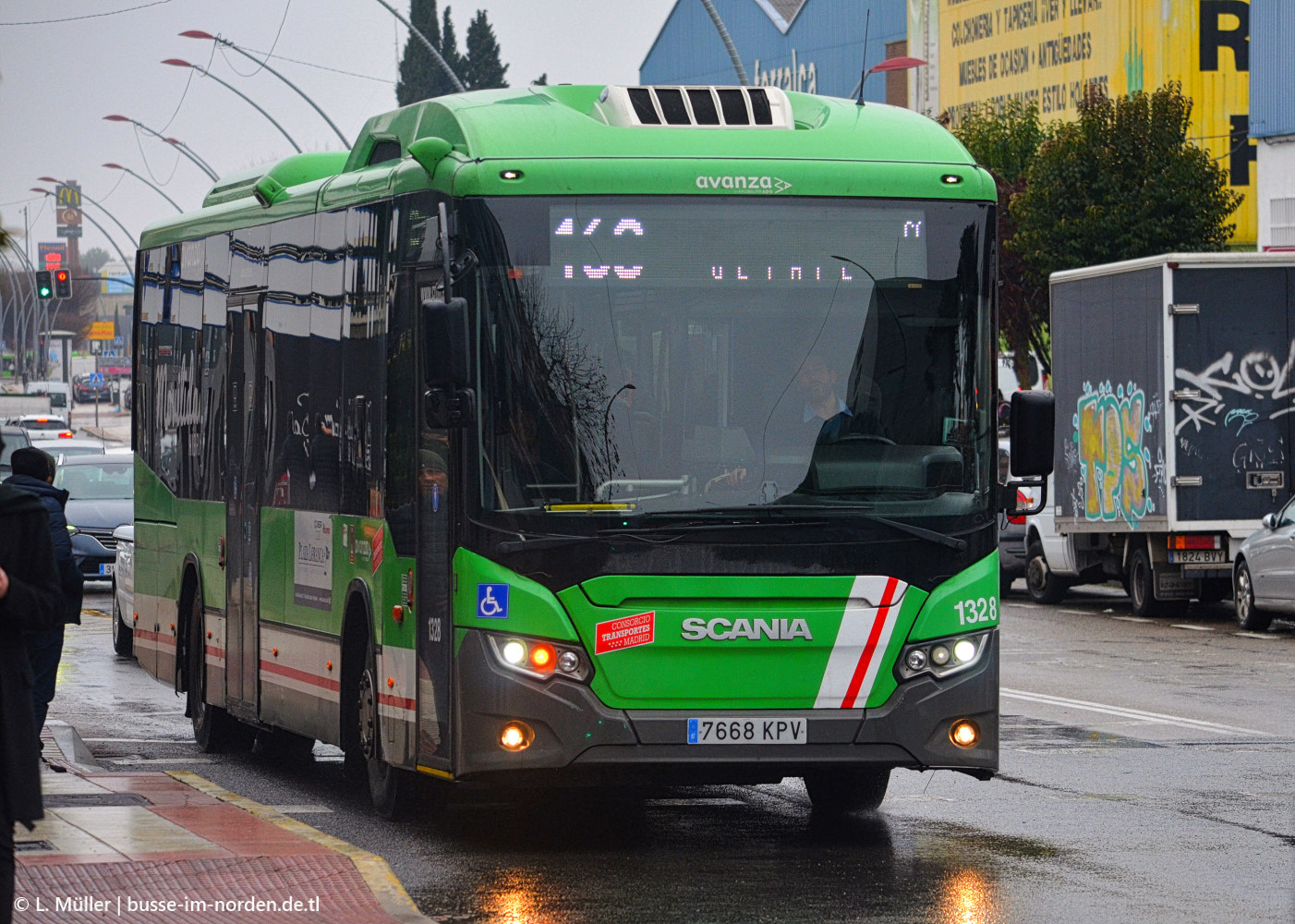 Испания, Scania Citywide LE Suburban № 1328