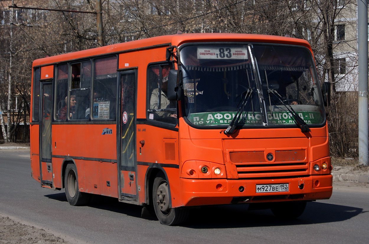 Нижегородская область, ПАЗ-320402-05 № М 927 ВЕ 152