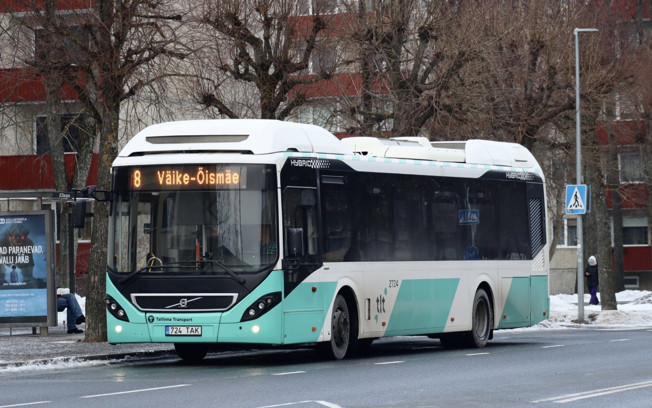 Эстония, Volvo 7900 Hybrid № 2724