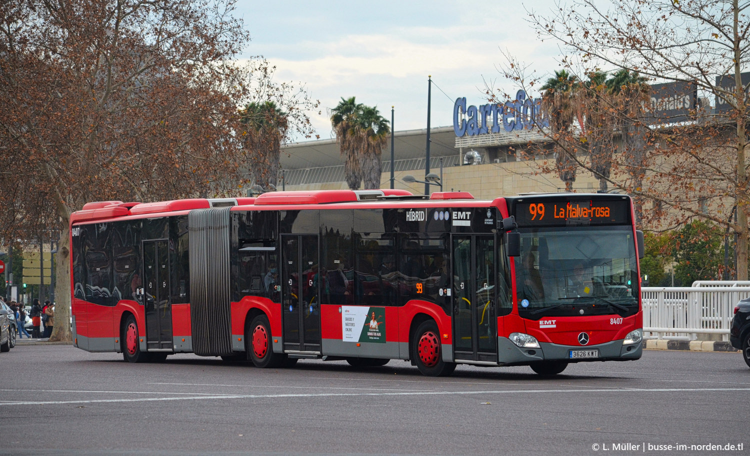 Испания, Mercedes-Benz Citaro C2 G hybrid № 8407