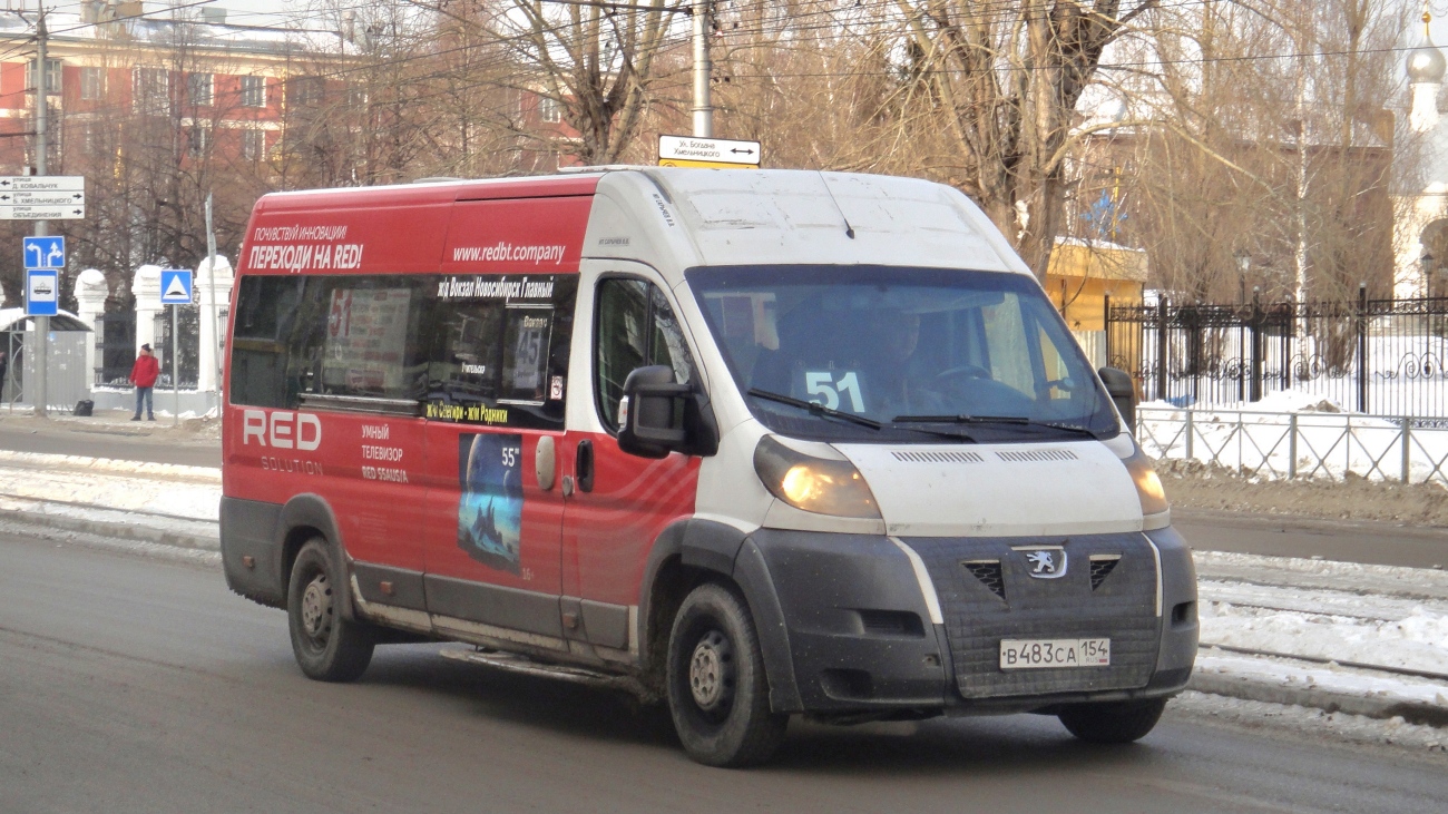 Новосибирская область, Нижегородец-2227SK (Peugeot Boxer) № В 483 СА 154