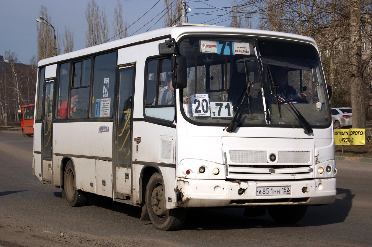 Нижегородская область, ПАЗ-320402-03 № А 851 НН 152